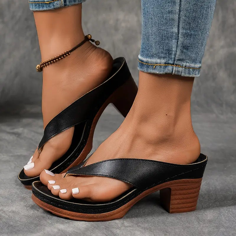 Elegante Sandalen mit bequemem Absatz
