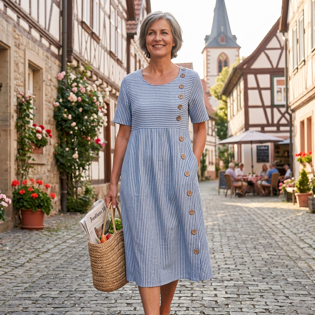 Heike | Locker fallendes Midikleid mit bequemer Passform