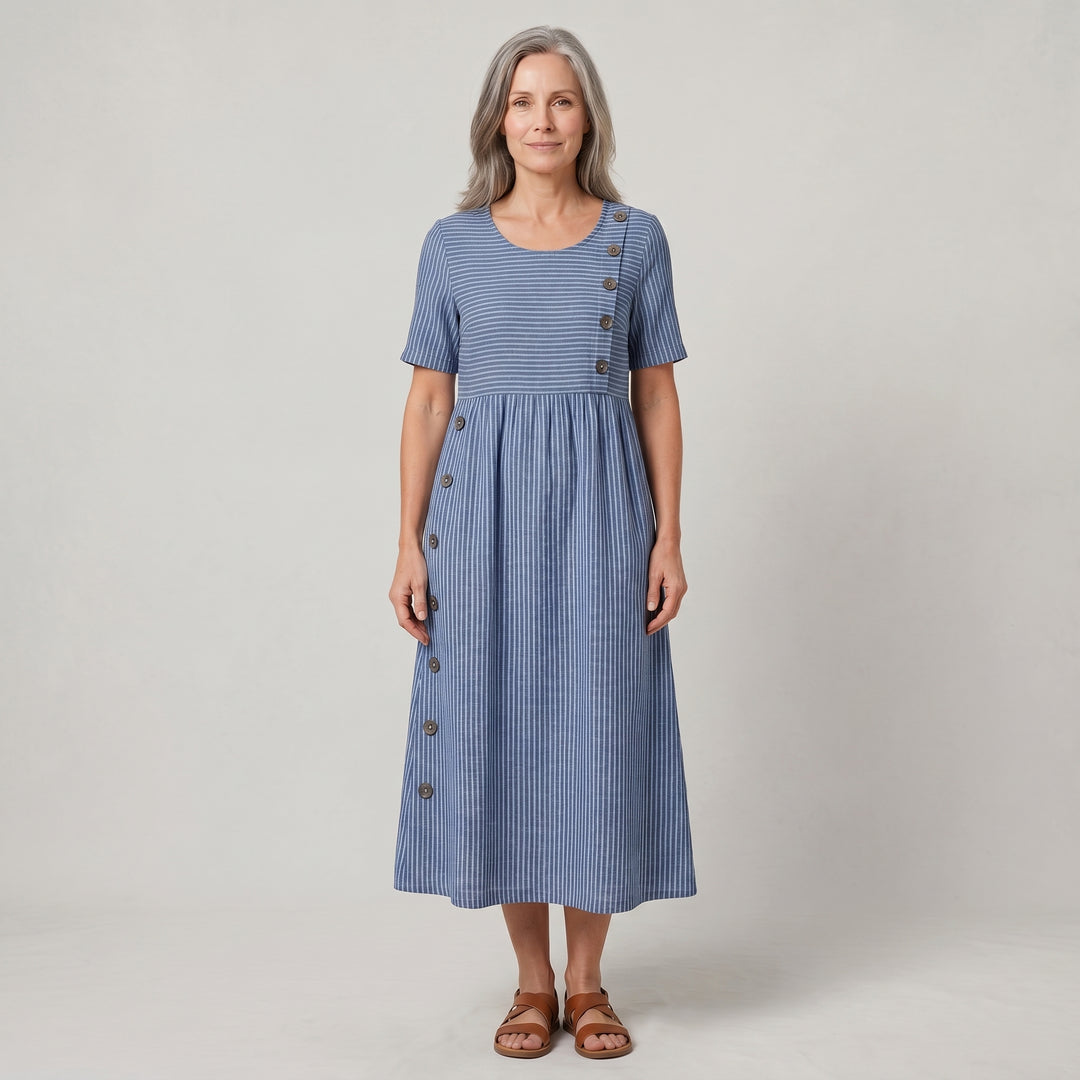 Heike | Locker fallendes Midikleid mit bequemer Passform