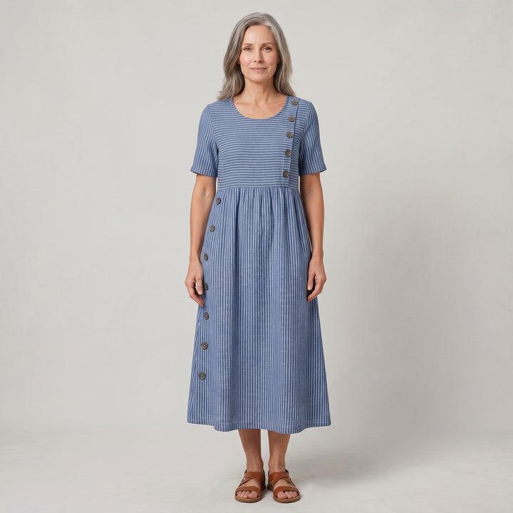 Heike | Locker fallendes Midikleid mit bequemer Passform