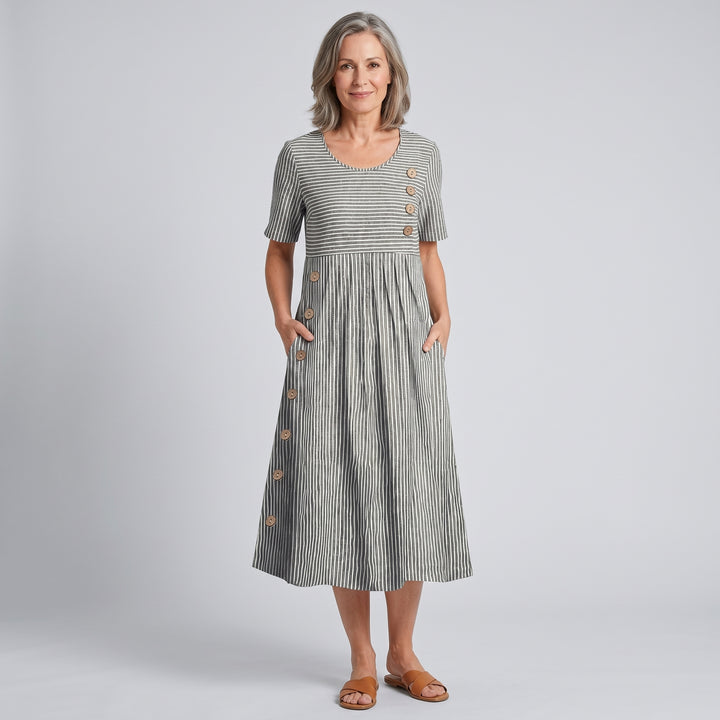Heike | Locker fallendes Midikleid mit bequemer Passform