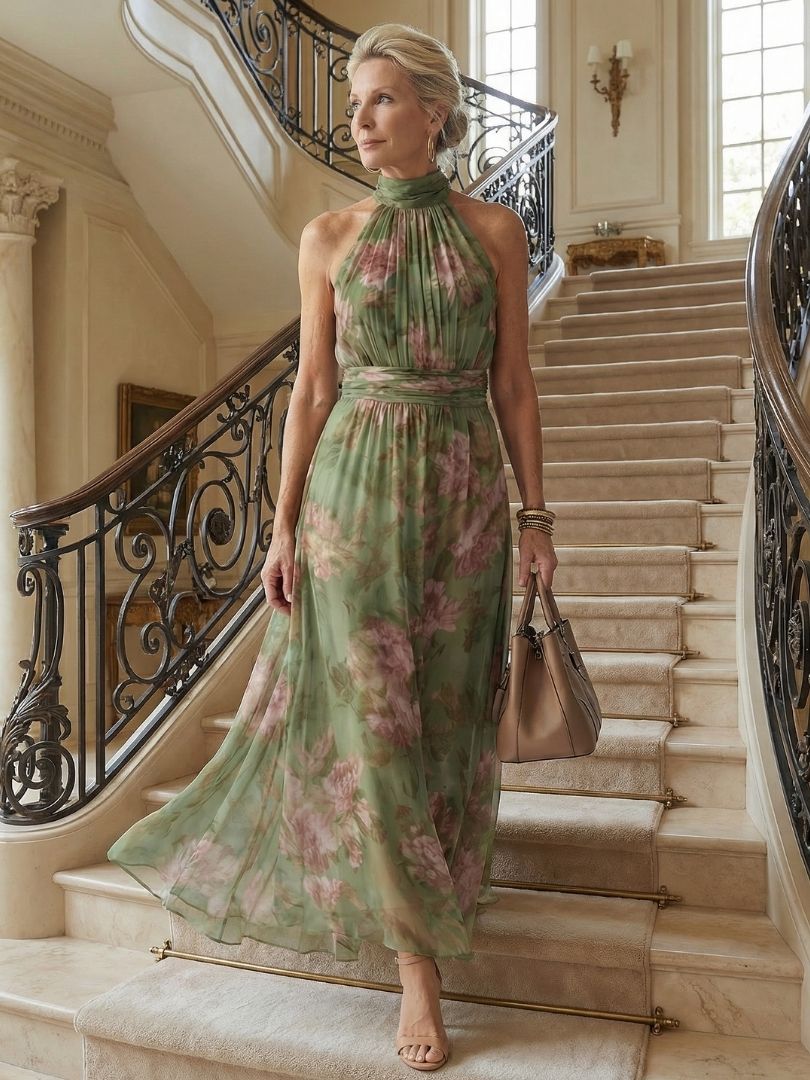Sophie | Luftiges, elegantes Maxikleid – Feminin, Stilvoll und Perfekt für Sommertage