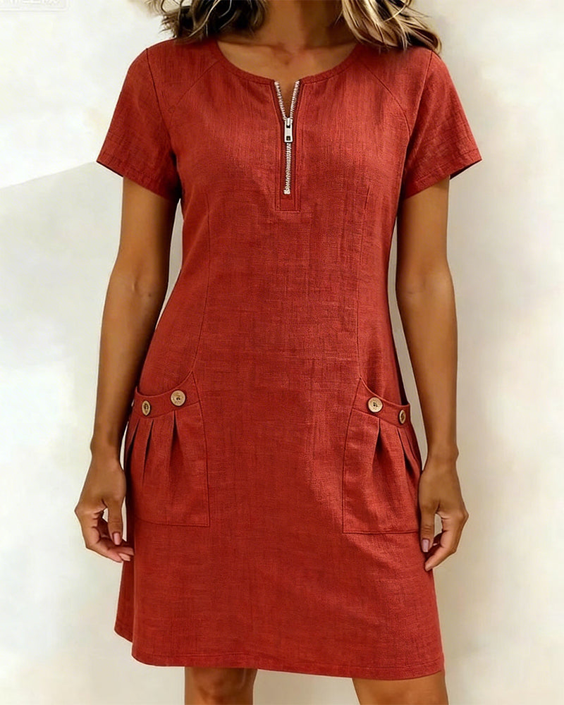 Brigitte | Bequemes Sommerkleid mit eleganter Ausstrahlung