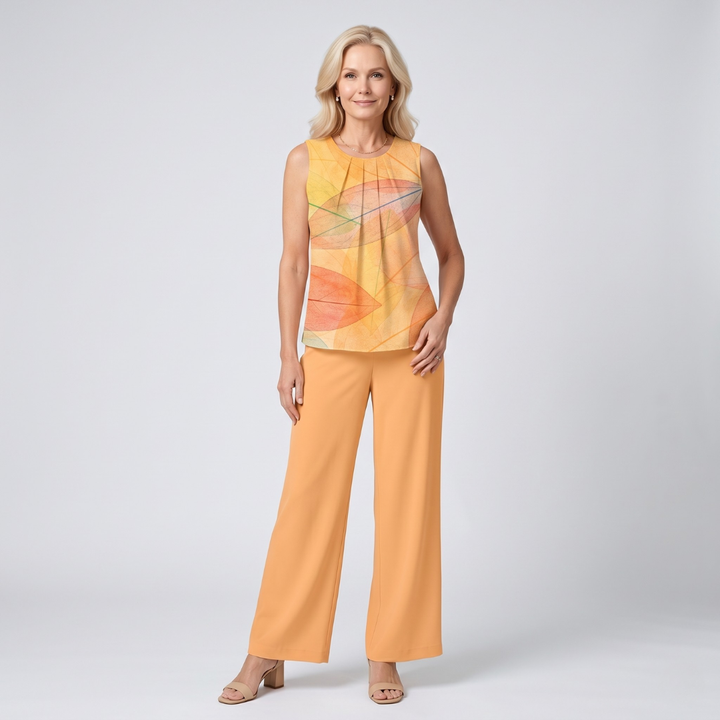 Amber | Blätterdruck Zweiteiliges Set